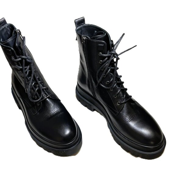 La Canadienne Women's Brendan Waterproof Combat Boot Sz 7 made in Italy - Picture 5 of 15